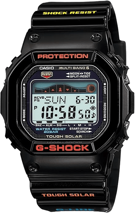 Casio Men's GWX-5600-1JF G-Shock G-Lide Tough Solar Radio Controlled Watch